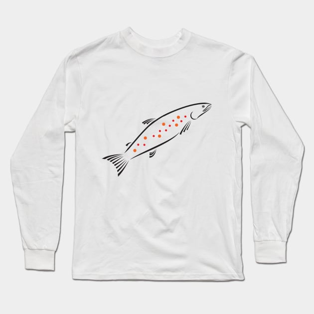 fish with caviar Long Sleeve T-Shirt by VeronikaStep